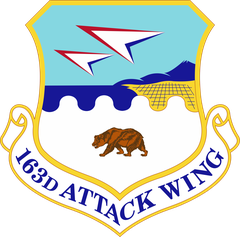 163d Attack Wing crest