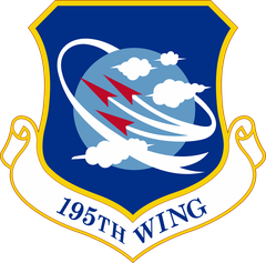 195th Wing crest